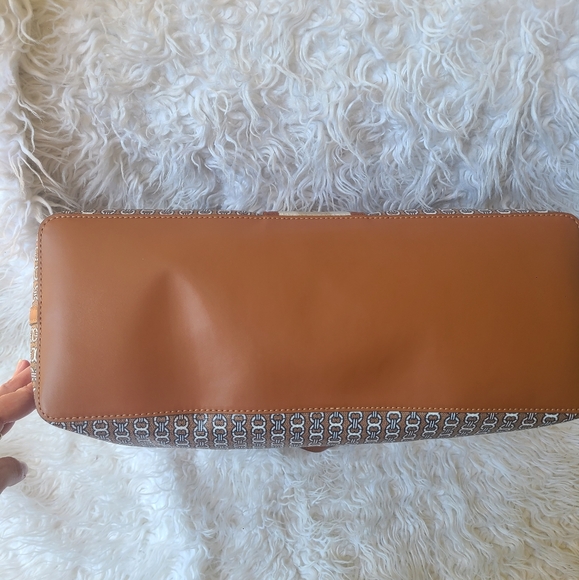 Tory Burch Gemini Link Canvas Tote Light Umber Gemini Link- New W/ Tag Flaws - Picture 14 of 15